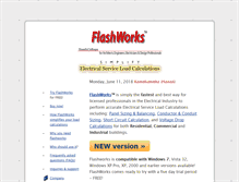 Tablet Screenshot of flashworks.com